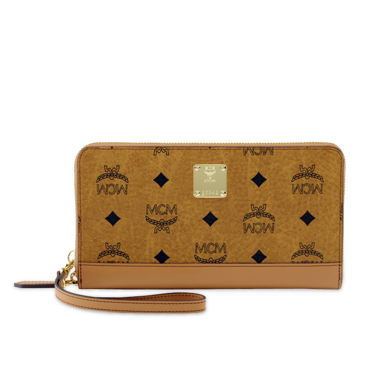 MCM HERITAGE LINE ZIPPED WALLET LARGE - Click Image to Close